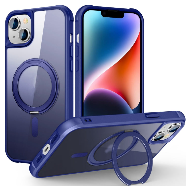 For iPhone 14 / 13 MagSafe Magnetic Rotating Holder Phone Case(Klein Blue) - iPhone 14 Cases by PMC Jewellery | Online Shopping South Africa | PMC Jewellery