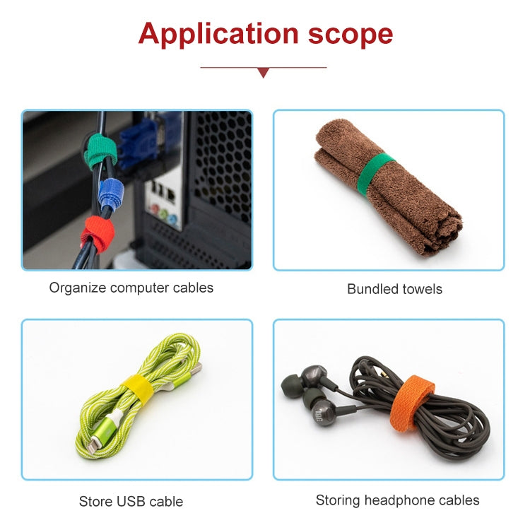 1.2cm 3m Reusable & Dividable Hook and Loop Cable Ties(Random Color Delivery) - free shipping - PMC TechLife - Order now!