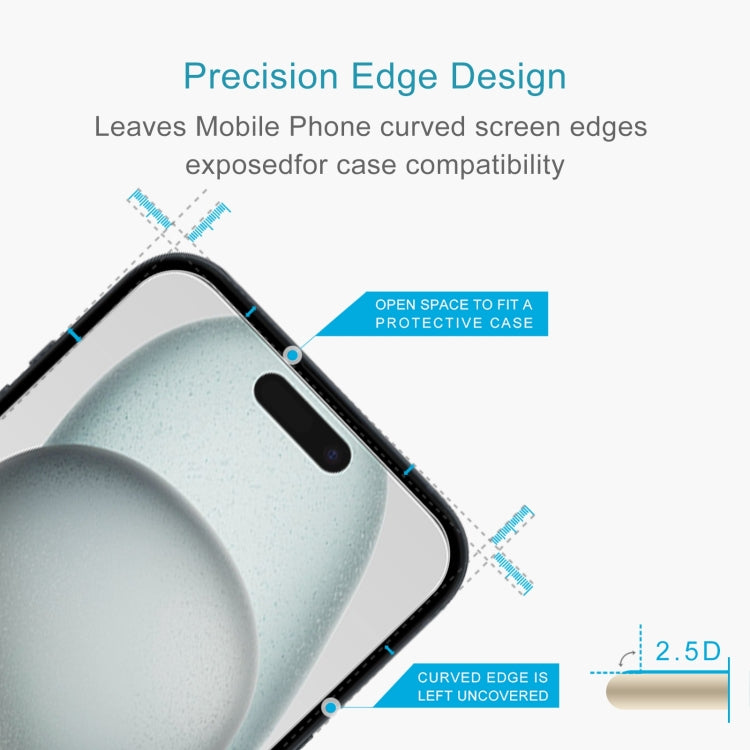 For iPhone 15 / 15 Pro 0.26mm 9H 2.5D Tempered Glass Film - iPhone 15 Tempered Glass by DIYLooks | Online Shopping South Africa | PMC Jewellery | Buy Now Pay Later Mobicred