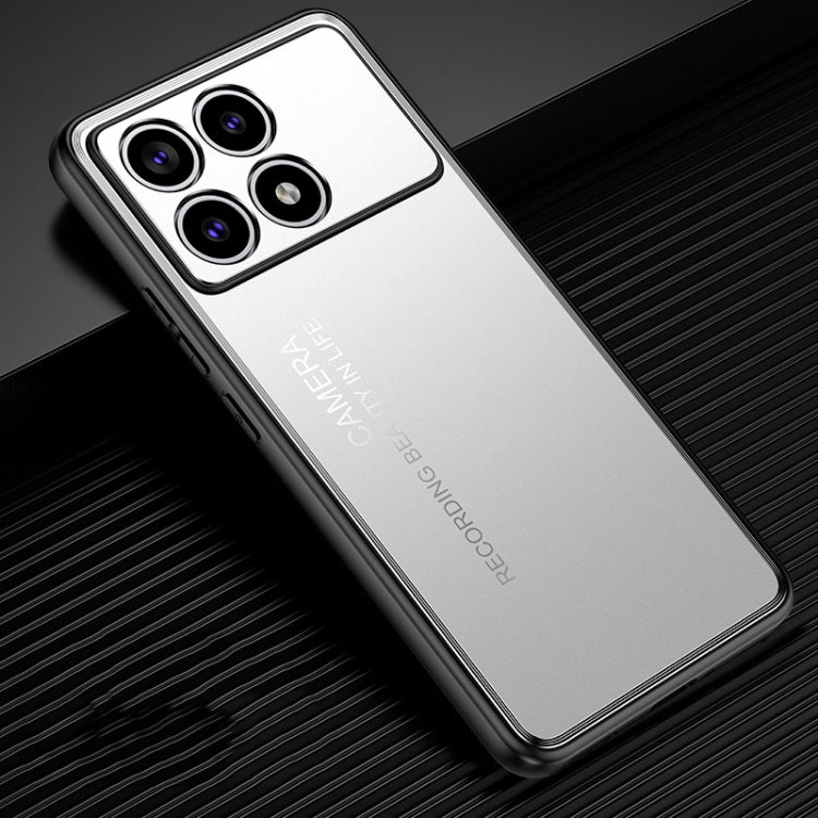 For Xiaomi Redmi K70 Frosted Metal Phone Case(Silver) - K70 Cases by PMC Jewellery | Online Shopping South Africa | PMC Jewellery | Buy Now Pay Later Mobicred