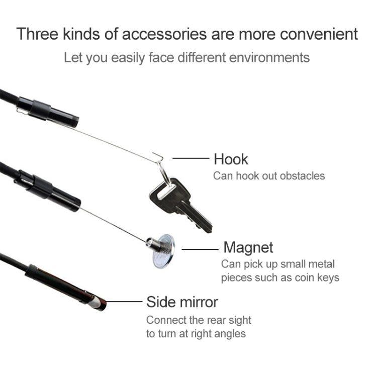 AN97 Waterproof Micro USB Endoscope Snake Tube Inspection Camera for Parts of OTG Function Android Mobile Phone, with 6 LEDs, Lens Diameter:5.5mm(Length: 2m) -  by PMC Jewellery | Online Shopping South Africa | PMC Jewellery | Buy Now Pay Later Mobicred