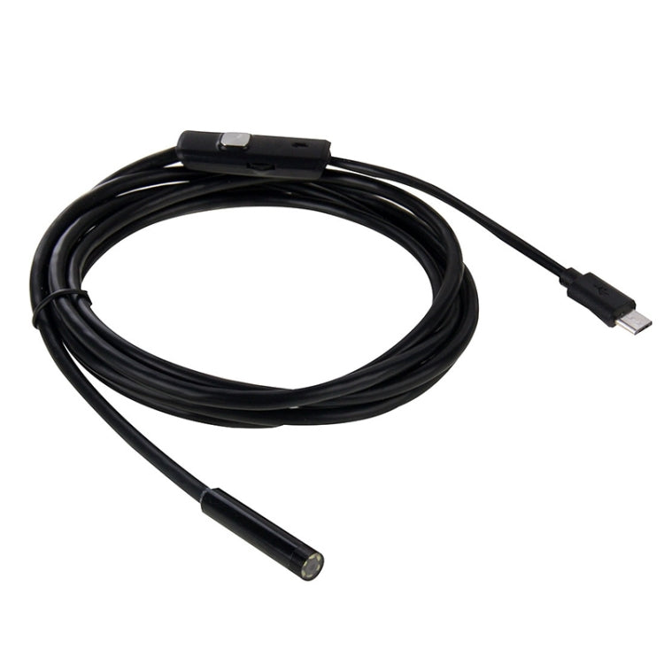 AN97 Waterproof Micro USB Endoscope Snake Tube Inspection Camera for Parts of OTG Function Android Mobile Phone, with 6 LEDs, Lens Diameter:8mm(Length: 5m) -  by PMC Jewellery | Online Shopping South Africa | PMC Jewellery | Buy Now Pay Later Mobicred