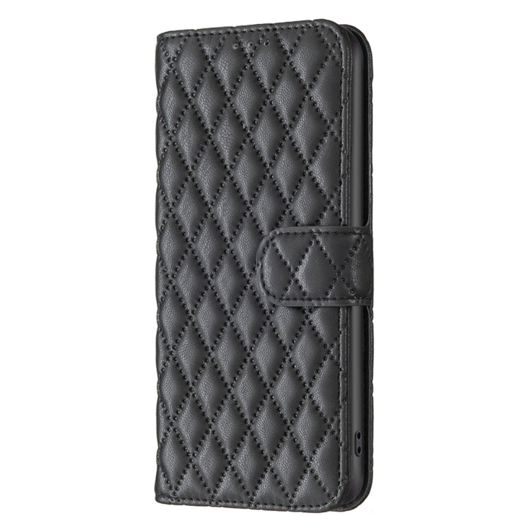 For Honor X7a Diamond Lattice Wallet Flip Leather Phone Case(Black) - Honor Cases by PMC Jewellery | Online Shopping South Africa | PMC Jewellery | Buy Now Pay Later Mobicred