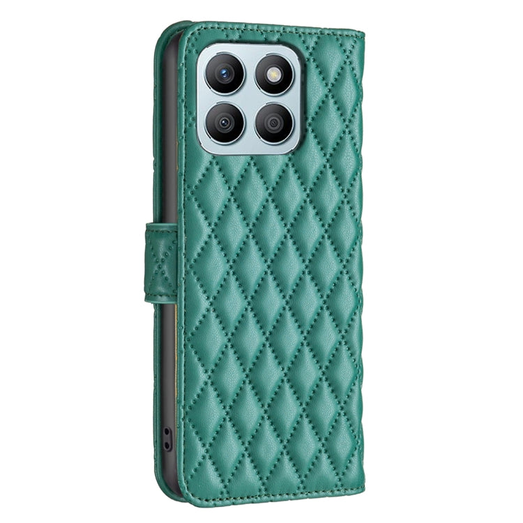 For Honor X8b Diamond Lattice Wallet Flip Leather Phone Case(Green) - Honor Cases by PMC TechLife | Online Shopping South Africa | PMC TechLife