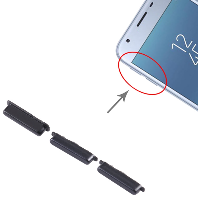 For Samsung Galaxy J3 2017 SM-J330 10pcs Power Button + Volume Control Button(Black) - free shipping - PMc TechLife - Order now!