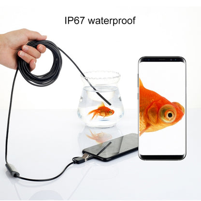 AN100 3 in 1 IP67 Waterproof USB-C / Type-C + Micro USB + USB HD Endoscope Hard Tube Inspection Camera for Parts of OTG Function Android Mobile Phone, with 6 LEDs, Lens Diameter:5.5mm(Length: 3.5m) -  by PMC Jewellery | Online Shopping South Africa | PMC Jewellery | Buy Now Pay Later Mobicred