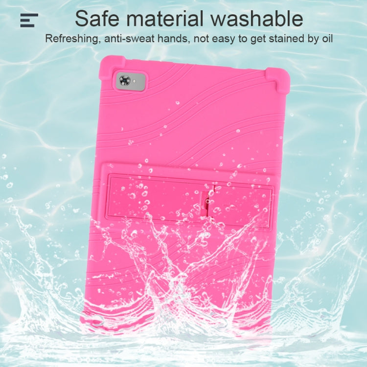 For Teclast M40 Plus Shockproof Silicone Tablet Protective Case with Holder(Red) - Teclast by PMC TechLife | Online Shopping South Africa | PMC TechLife | Buy Now Pay Later Mobicred