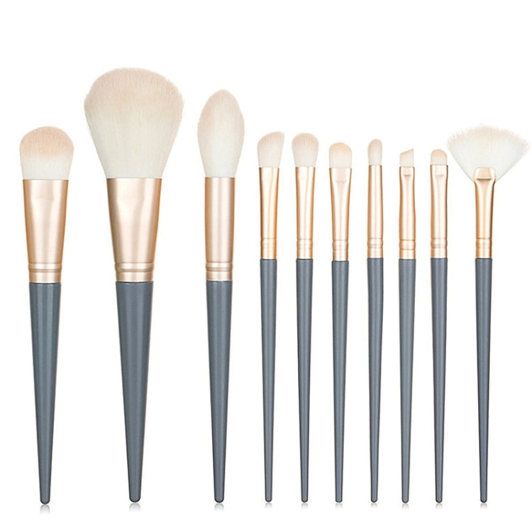 10pcs Beauty Brush Milk Blue Color Non-shedding Makeup Brush Set - Makeup Brushes by PMC Jewellery | Online Shopping South Africa | PMC Jewellery