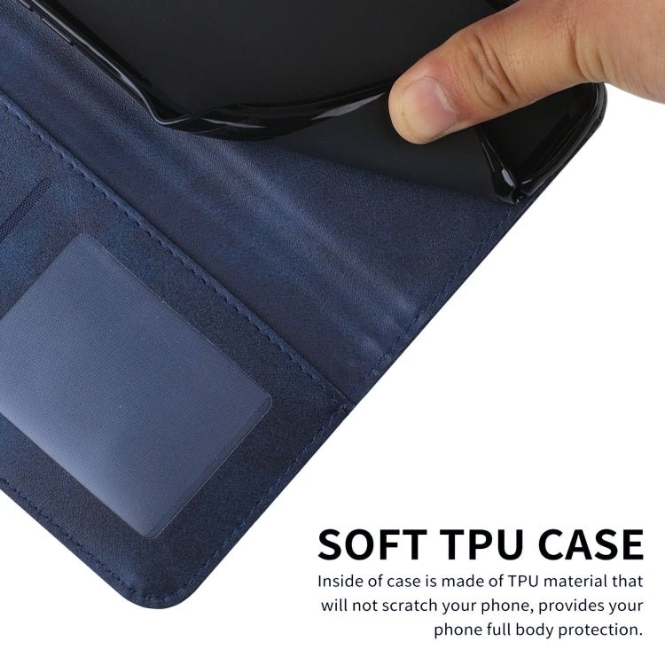 For Motorola Edge 2024 Stitching Calf Texture Buckle Leather Phone Case(Blue) - Motorola Cases by PMC Jewellery | Online Shopping South Africa | PMC Jewellery | Buy Now Pay Later Mobicred