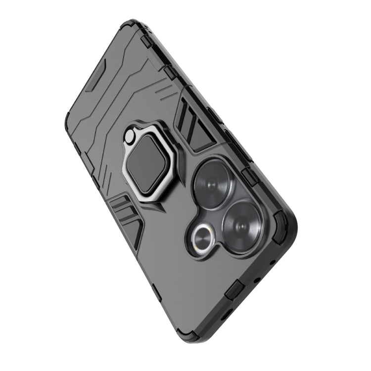 For Xiaomi Redmi Turbo 3 Shockproof PC + TPU Holder Phone Case(Black) - Xiaomi Cases by PMC Jewellery | Online Shopping South Africa | PMC Jewellery | Buy Now Pay Later Mobicred