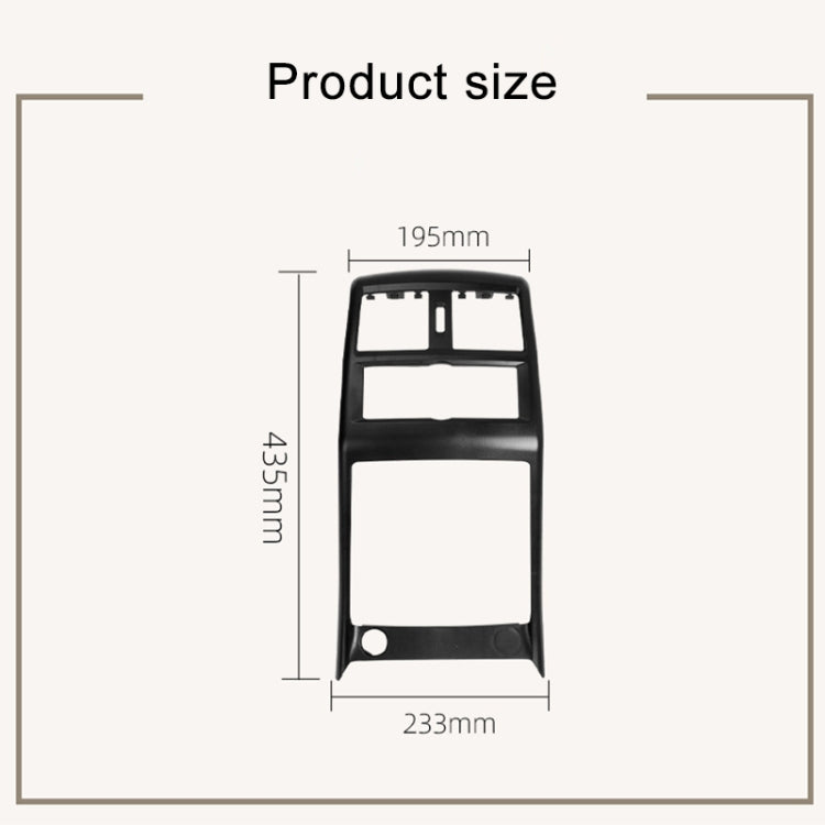 For Mercedes Benz ML320 / GL450 Car Rear Air Conditioner Air Outlet Panel Cover 166 680 7003, Style:Single Hole(Carbon Fiber) - Air Conditioning System by PMC Jewellery | Online Shopping South Africa | PMC Jewellery | Buy Now Pay Later Mobicred