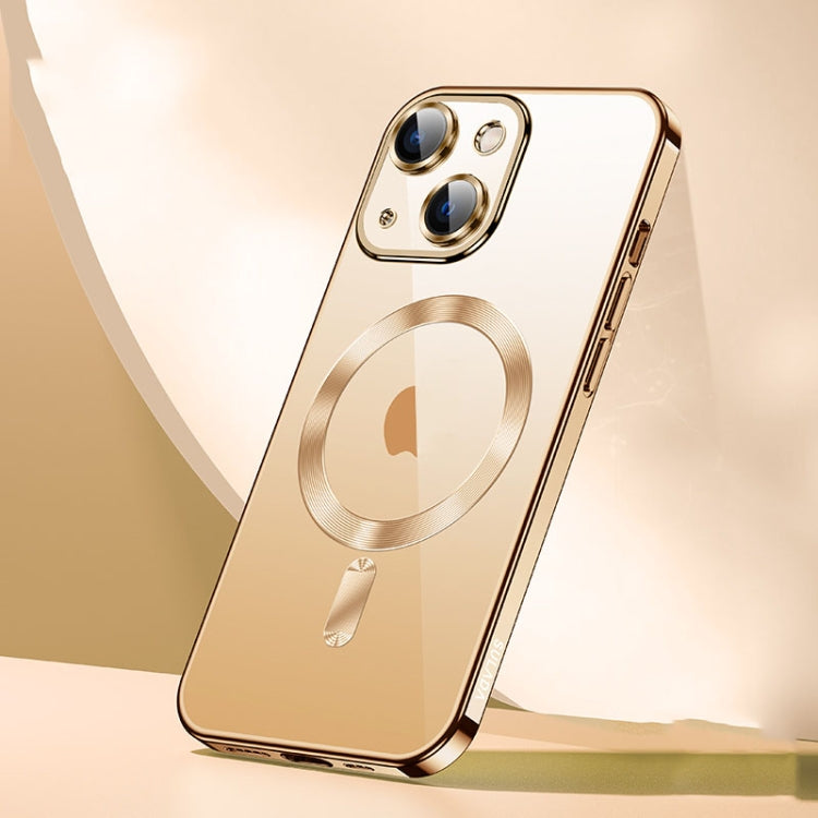 For iPhone 15 Plus SULADA MagSafe Plating TPU Shockproof Phone Soft Case(Gold) - iPhone 15 Plus Cases by SULADA | Online Shopping South Africa | PMC TechLife