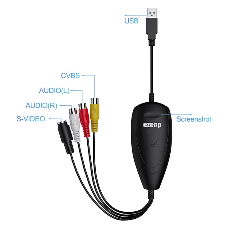 Ezcap 172 USB 2.0 Audio Video Grabber Capture Card Support Windows System - Video Capture Solutions by Ezcap | Online Shopping South Africa | PMC TechLife | Buy Now Pay Later Mobicred