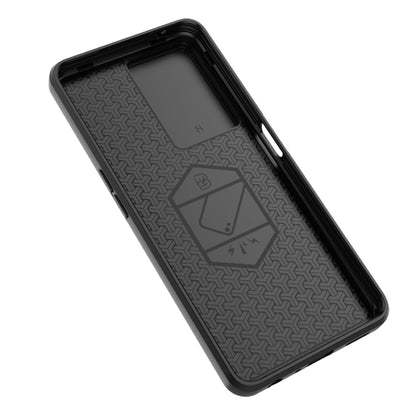 For OnePlus Nord CE 3 Lite 5G Sliding Camshield TPU + PC Shockproof Phone Case with Holder(Grey) - OnePlus Cases by PMC Jewellery | Online Shopping South Africa | PMC Jewellery | Buy Now Pay Later Mobicred