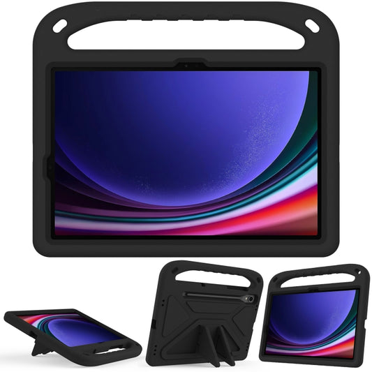 For Samsung Galaxy Tab S9 Handle EVA Shockproof Tablet Case with Holder(Black) - Galaxy Tab S9 Cases by PMC Jewellery | Online Shopping South Africa | PMC Jewellery | Buy Now Pay Later Mobicred