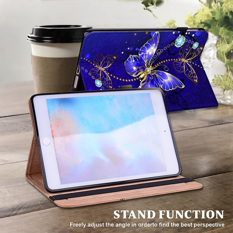 For Samsung Galaxy Tab S7 / S8 / S9 Crystal Texture Painted Leather Tablet Case(Diamond Butterflies) - Galaxy Tab S9 Cases by PMC Jewellery | Online Shopping South Africa | PMC Jewellery | Buy Now Pay Later Mobicred