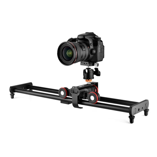 YELANGU L60ES YLG1847A-A 60cm Splicing Slide Rail Track with L5i Dolly Car(Black) - Camera Slider by YELANGU | Online Shopping South Africa | PMC Jewellery | Buy Now Pay Later Mobicred