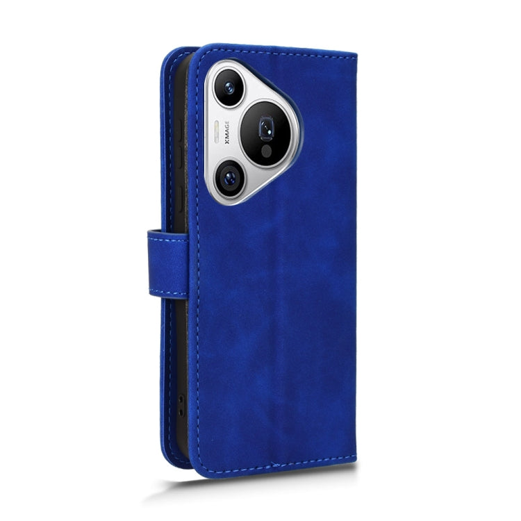 For Huawei Pura 70 Skin Feel Magnetic Flip Leather Phone Case(Blue) - Huawei Cases by PMC Jewellery | Online Shopping South Africa | PMC Jewellery | Buy Now Pay Later Mobicred