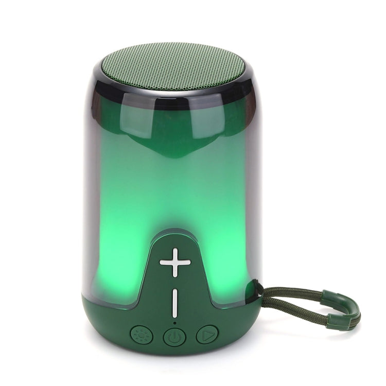 T&G TG-652 Portable RGB Light Transparent Bluetooth Speaker(Green) - Desktop Speaker by T&G | Online Shopping South Africa | PMC Jewellery | Buy Now Pay Later Mobicred