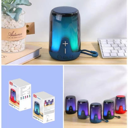 T&G TG-652 Portable RGB Light Transparent Bluetooth Speaker(Red) - Desktop Speaker by T&G | Online Shopping South Africa | PMC Jewellery | Buy Now Pay Later Mobicred