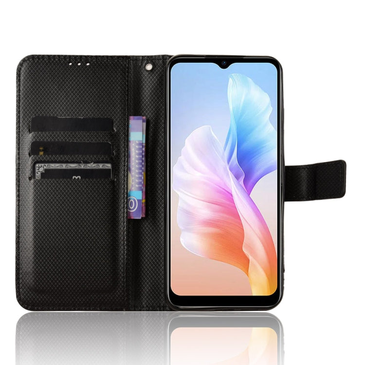 For Doogee X98 Diamond Texture Leather Phone Case(Black) - free shipping - PMC TechLife - Order now!