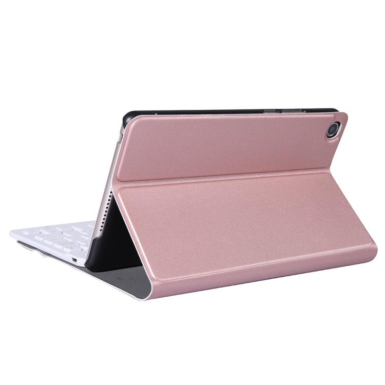 A0T8 For Huawei MatePad T8 8 inch ABS Ultra-thin Detachable Bluetooth Keyboard Voltage PU Leather Tablet Case with Bracket(Rose Gold) - Huawei Keyboard by PMC Jewellery | Online Shopping South Africa | PMC Jewellery