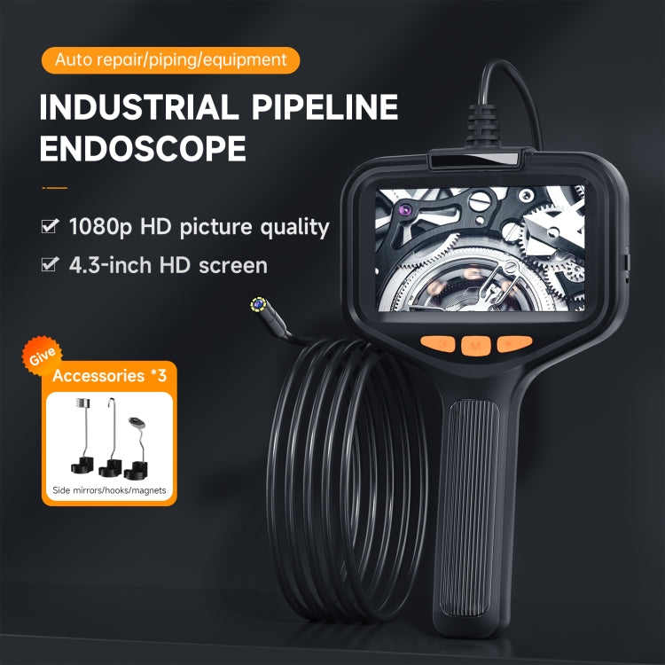 P200 8mm Side Lenses Integrated Industrial Pipeline Endoscope with 4.3 inch Screen, Spec:5m Tube -  by PMC Jewellery | Online Shopping South Africa | PMC Jewellery | Buy Now Pay Later Mobicred