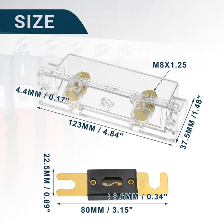 3 in 1 ANL Car Audio Modified Fuse Holder with 200A Fuse, Current:50A - Fuse by PMC Jewellery | Online Shopping South Africa | PMC Jewellery | Buy Now Pay Later Mobicred