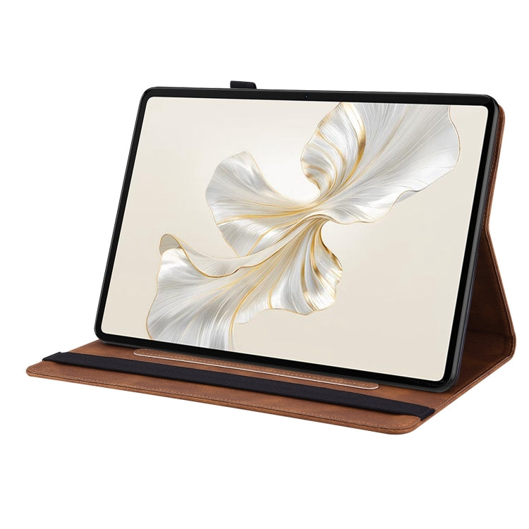 For Honor Pad 9 12.1 Butterfly Flower Embossed Leather Tablet Case(Brown) - free shipping - PMC TechLife - Order now!