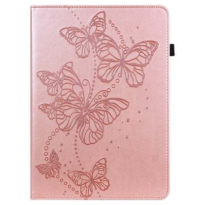 For Samsung Galaxy Tab S9 Embossed Butterfly Pattern Horizontal Flip Leather Tablet Case(Pink) - Galaxy Tab S9 Cases by PMC Jewellery | Online Shopping South Africa | PMC Jewellery | Buy Now Pay Later Mobicred