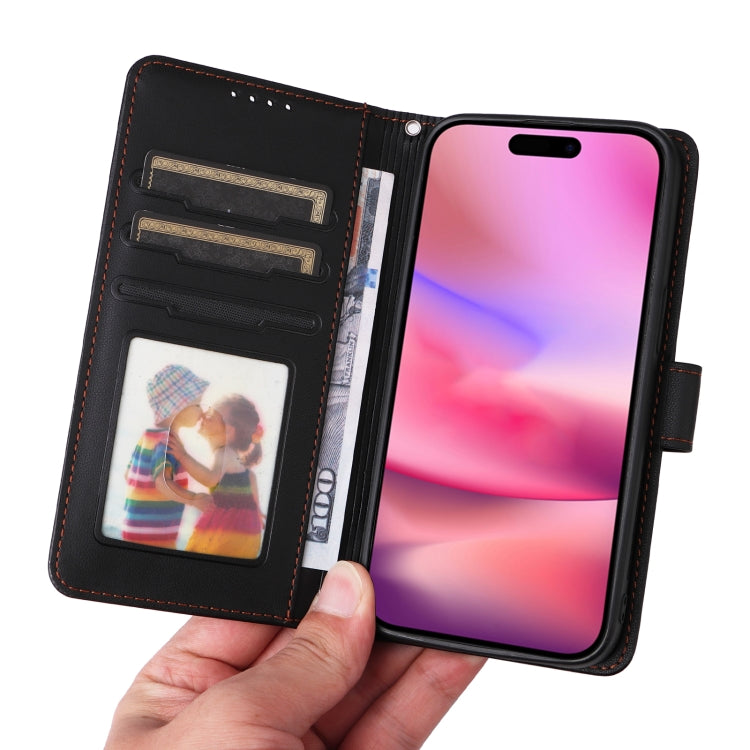 For iPhone 16 BETOPNICE BN-005 2 in 1 Detachable Imitate Genuine Leather Phone Case(Black) - iPhone 16 Cases by BETOPNICE | Online Shopping South Africa | PMC Jewellery | Buy Now Pay Later Mobicred