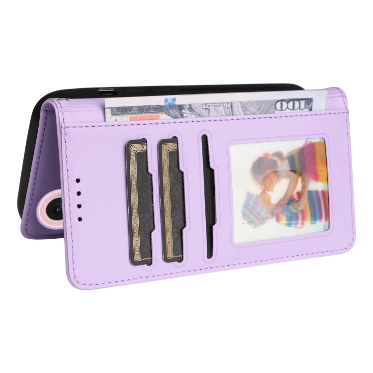 For iPhone 16 Plus BETOPNICE BN-005 2 in 1 Detachable Imitate Genuine Leather Phone Case(Light Purple) - iPhone 16 Plus Cases by BETOPNICE | Online Shopping South Africa | PMC Jewellery | Buy Now Pay Later Mobicred