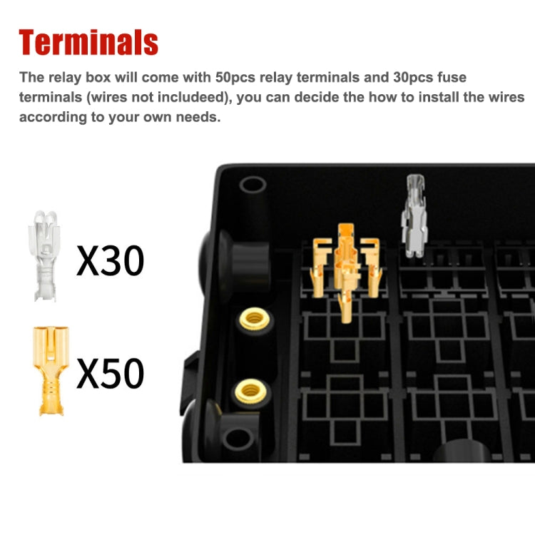 12V Car Multi-Way Relay Fuse Box 15 Way Fuse Holder - free shipping - PMC TechLife - Order now!