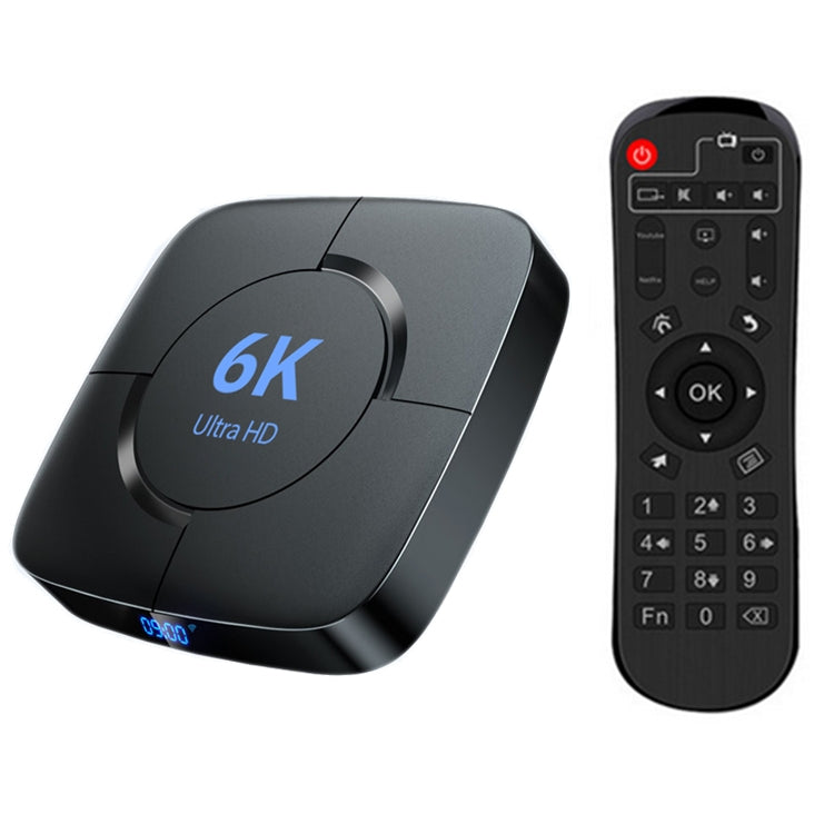 6K Ultra HD Android 12.0 Smart TV Box with Remote Control, 4GB+64GB, Allwinner H616 1.5GHZ Quad-Core(US Plug) - Others by PMC Jewellery | Online Shopping South Africa | PMC Jewellery | Buy Now Pay Later Mobicred