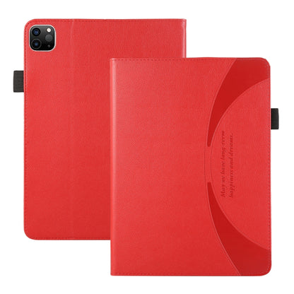 For iPad Pro 11 2024 Litchi Texture Leather Sucker Tablet Case(Red) - iPad Pro 11 2024 Cases by PMC Jewellery | Online Shopping South Africa | PMC Jewellery | Buy Now Pay Later Mobicred