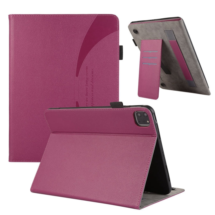 For iPad Pro 11 2024 Litchi Texture Leather Sucker Tablet Case(Purple) - iPad Pro 11 2024 Cases by PMC Jewellery | Online Shopping South Africa | PMC Jewellery | Buy Now Pay Later Mobicred