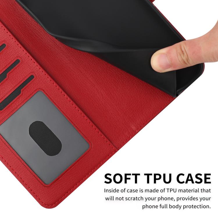 For iPhone 16e Cartoon Cats Leather Phone Case(Red) - iPhone 16e Cases by PMC TechLife | Online Shopping South Africa | PMC TechLife | Buy Now Pay Later Mobicred
