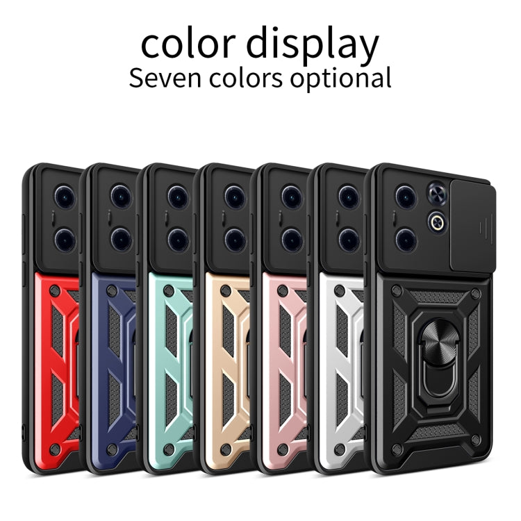 For Infinix Hot 40i / Smart 8 Sliding Camera Cover Design TPU+PC Phone Case(Black) - Infinix Cases by PMC Jewellery | Online Shopping South Africa | PMC Jewellery | Buy Now Pay Later Mobicred