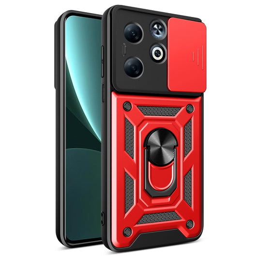 For Infinix Smart 8 Plus / 8 Pro Sliding Camera Cover Design TPU+PC Phone Case(Red) - Infinix Cases by PMC Jewellery | Online Shopping South Africa | PMC Jewellery | Buy Now Pay Later Mobicred