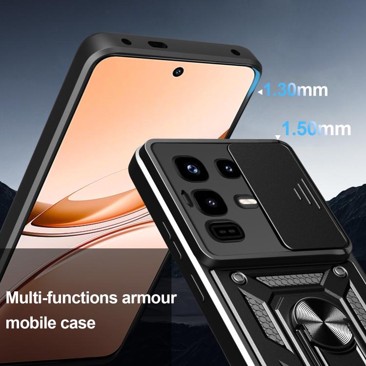 For Infinix Note 50 Pro 4G Sliding Camera Cover Design TPU+PC Phone Case(Blue) - free shipping - PMC TechLife - Order now!