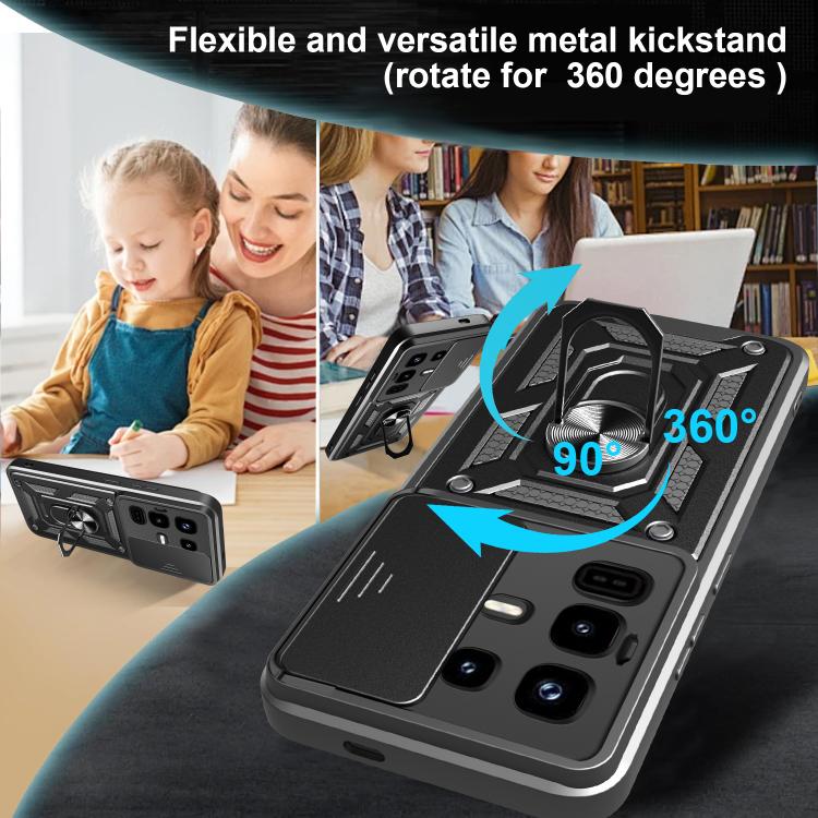 For Infinix Note 50 Pro 4G Sliding Camera Cover Design TPU+PC Phone Case(Gold) - free shipping - PMC TechLife - Order now!