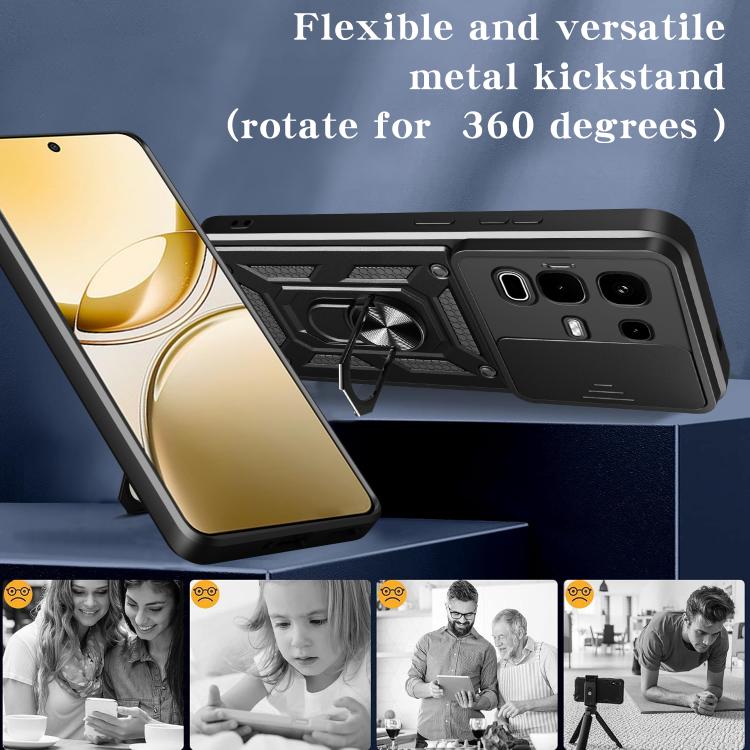 For Infinix Note 50s Sliding Camera Cover Design TPU+PC Phone Case(Red) - free shipping - PMC TechLife - Order now!