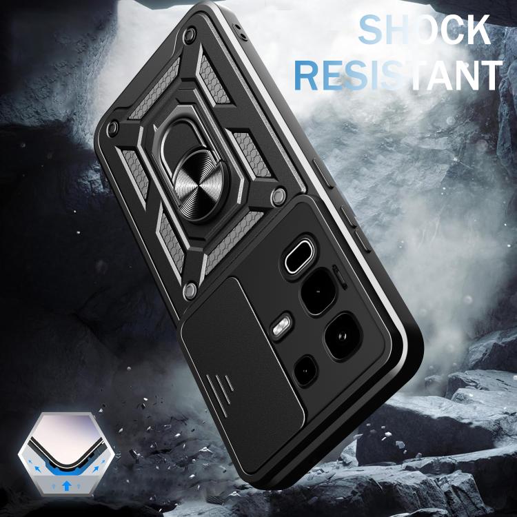 For Infinix Note 50s Sliding Camera Cover Design TPU+PC Phone Case(Red) - free shipping - PMC TechLife - Order now!