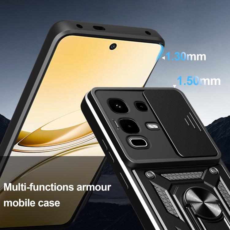 For Infinix Note 50s Sliding Camera Cover Design TPU+PC Phone Case(Green) - free shipping - PMC TechLife - Order now!