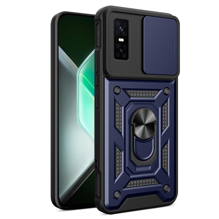 For Infinix GT 30 Pro Sliding Camera Cover Design TPU+PC Phone Case(Blue) - free shipping - PMC TechLife - Order now!