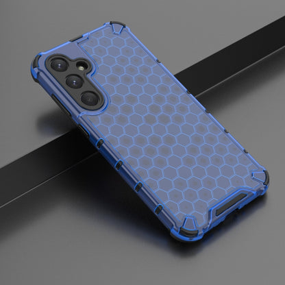 For Samsung Galaxy A35 5G Shockproof Honeycomb PC + TPU Protective Phone Case(Blue) - Galaxy Phone Cases by PMC Jewellery | Online Shopping South Africa | PMC Jewellery