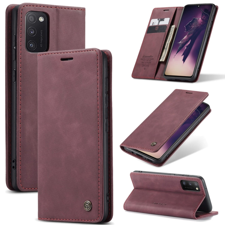 For Samsung Galaxy A41 CaseMe-013 Multifunctional Retro Frosted Horizontal Flip Leather Case with Card Slot & Holder & Wallet(Wine Red) - Galaxy Phone Cases by CaseMe | Online Shopping South Africa | PMC Jewellery | Buy Now Pay Later Mobicred