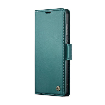 For Huawei Mate 60 CaseMe 023 Butterfly Buckle Litchi Texture RFID Anti-theft Leather Phone Case(Pearly Blue) - Huawei Cases by CaseMe | Online Shopping South Africa | PMC Jewellery | Buy Now Pay Later Mobicred