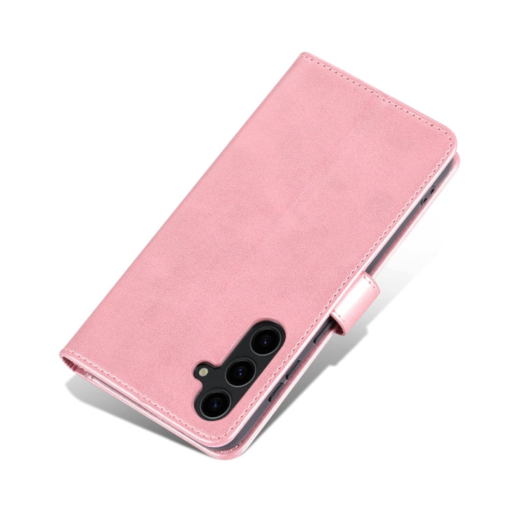 For Samsung Galaxy S24 5G AZNS Skin Feel Calf Texture Flip Leather Phone Case(Rose Gold) - Galaxy S24 5G Cases by AZNS | Online Shopping South Africa | PMC Jewellery | Buy Now Pay Later Mobicred