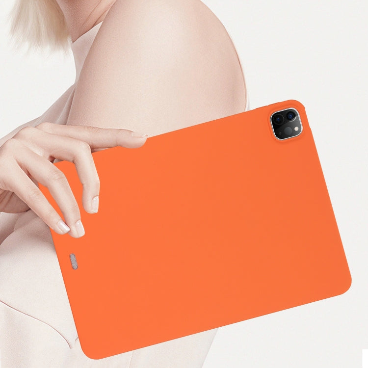 For iPad Air 13 2024 Oil Spray Skin-friendly TPU Tablet Case(Orange) - iPad Air 13 2024 Cases by PMC Jewellery | Online Shopping South Africa | PMC Jewellery | Buy Now Pay Later Mobicred